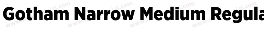Gotham Narrow Medium Regular字体转换